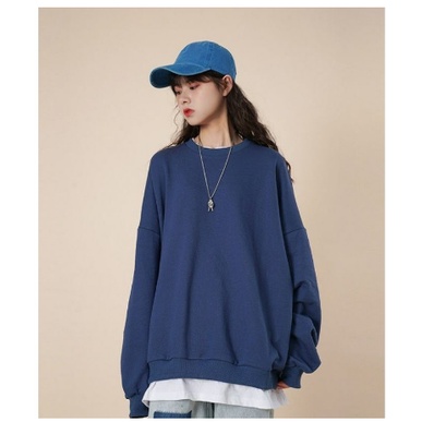 SWEATER OVERSIZE KOREAN STYLE NOONA CHU STYLE BAHAN FLEECE KATUN