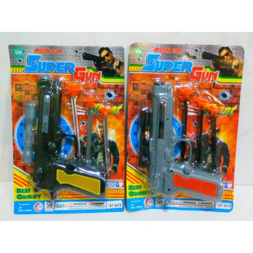 Mainan Pistol Cop Super Gun mainan Anak