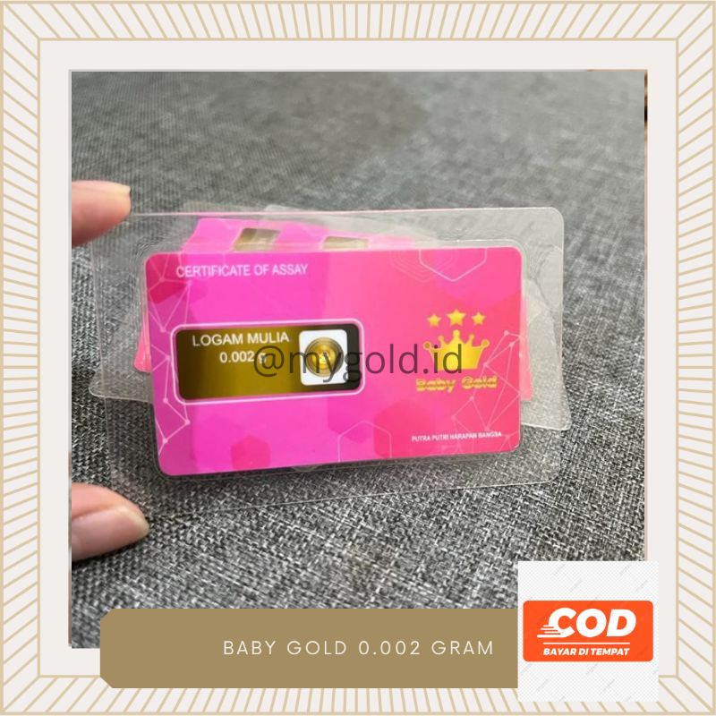 baby gold 0.002 gram emas mini 24 karat emas asli 99