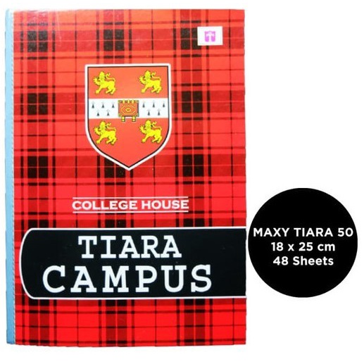 

Buku Tulis Campus Boxy Tiara Isi 50 Lembar 1 Pack 046