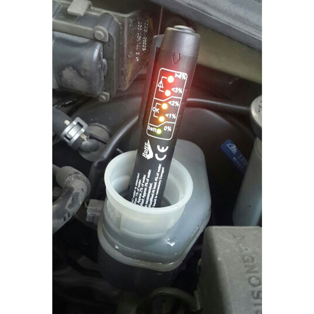 Brake Fluid Tester Minyak Rem 5 Indikator LED Black