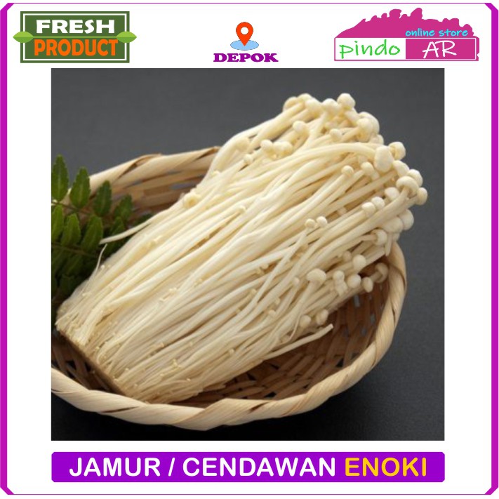 

JAMUR ENOKI / CENDAWAN ENOKI FRESH 100 GRAM