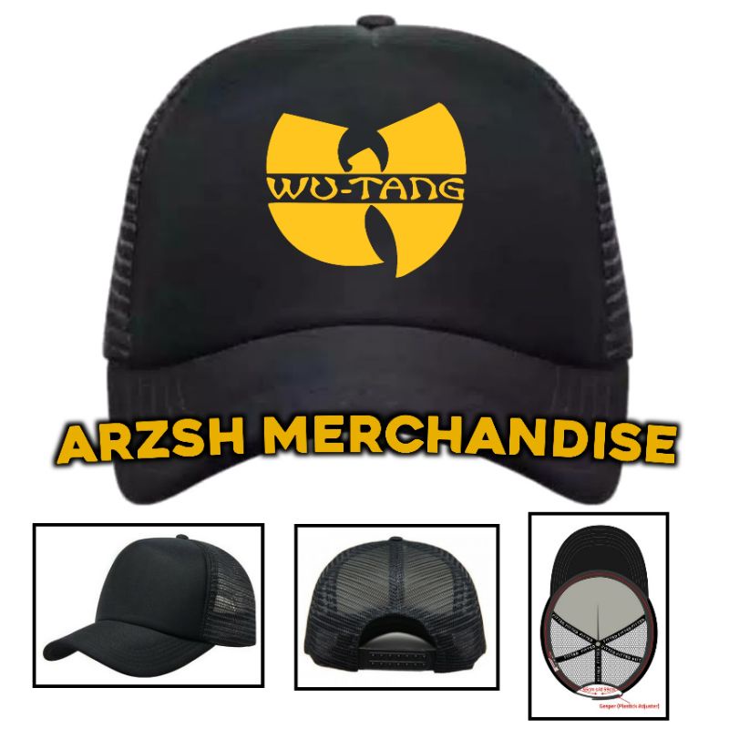 Topi Wutang Clan Trucker Jaring | Topi Bisbol | Topi Pria | Topi Jaring