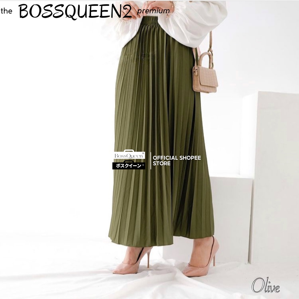 ROK PLISKET PREMIUM /ROK PANJANG MUSLIM/ROK HIGH QUALITY BY BOSSQUEEN2