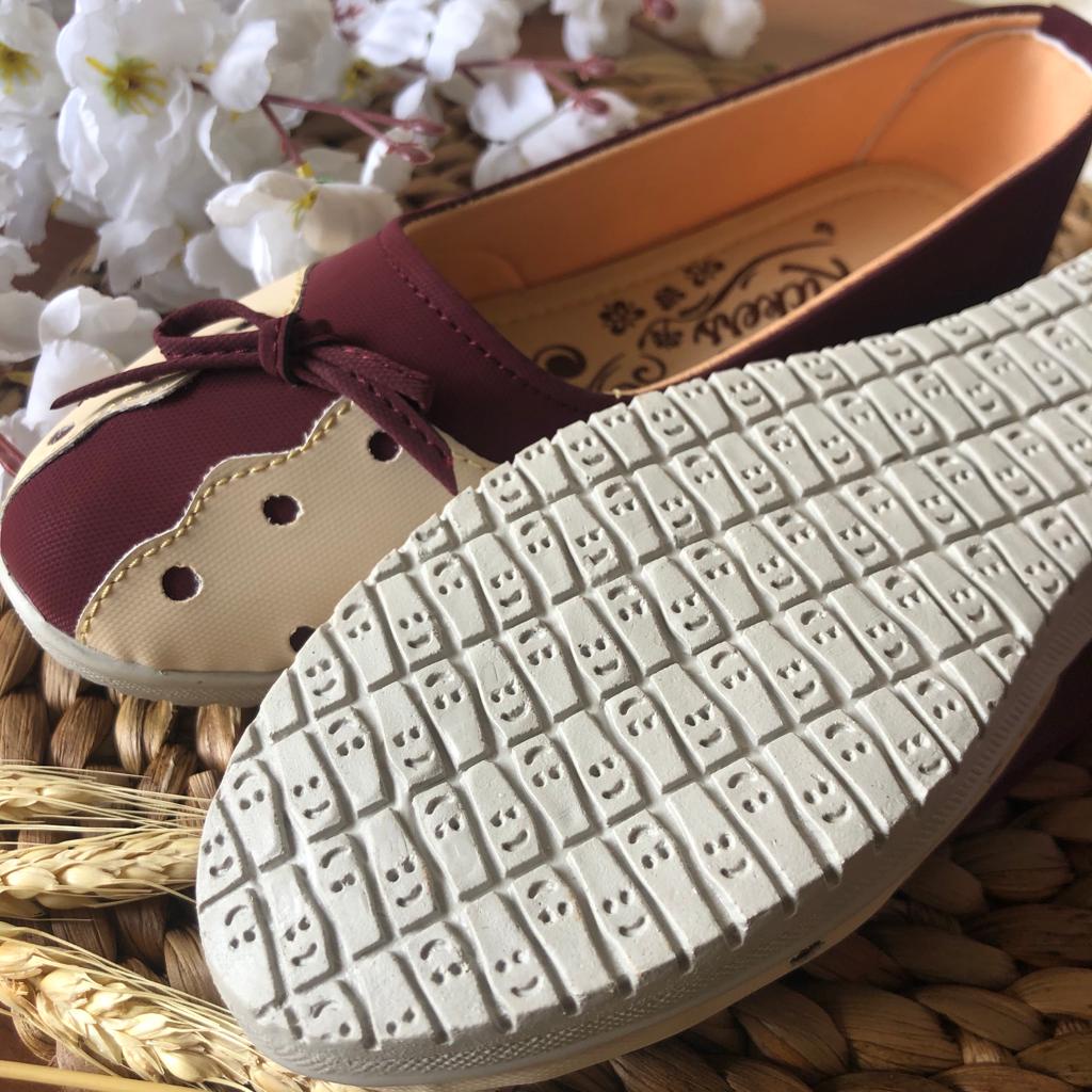 Sepatu wanita flatshoes motif polkadot sepatu wanita terbaru motif NDOLNDOL 7