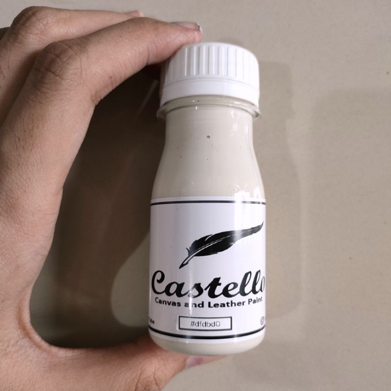 Castellopaint BROKEN WHITE cat sepatu tas kulit kanvas