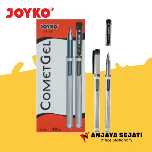 

Gelpen Joyko GP-157 ( Comet Gel ) Hitam - Lusinan - 12 pcs