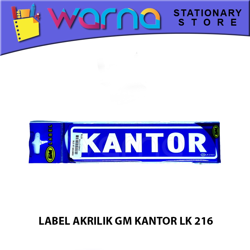 

LABEL ACRYLIC GM KANTOR LK 216