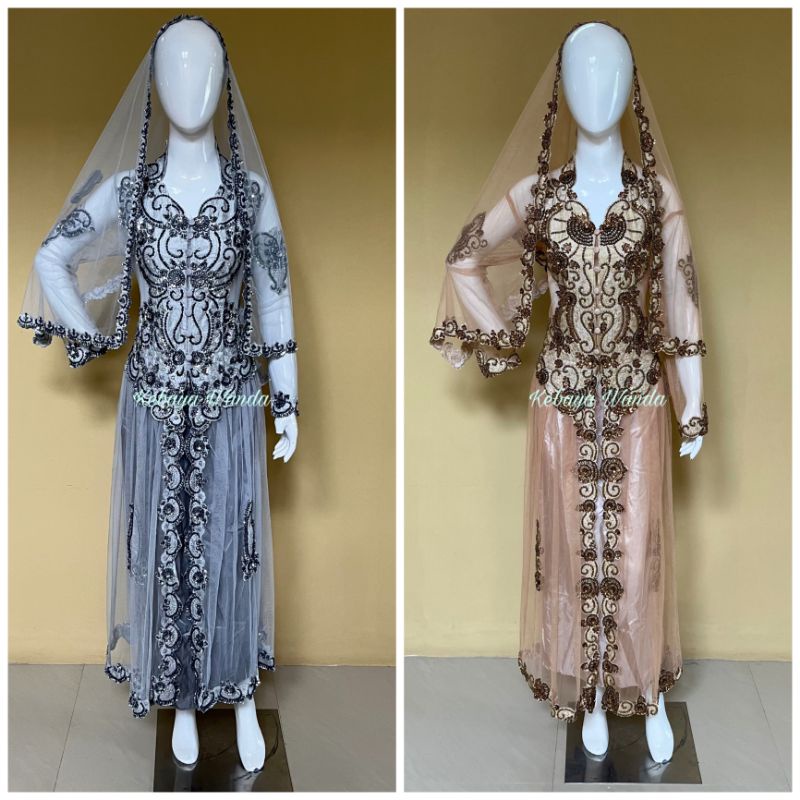 Kebaya Barbie Full Payet + Selendang / Kebaya Akad Pengantin / Kebaya Orang Tua / Kebaya Besan