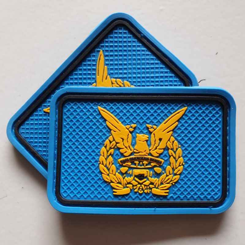 patch rubber logo tni au ( angkatan udara ) - rubber patch logo AU - tempelan emblem karet