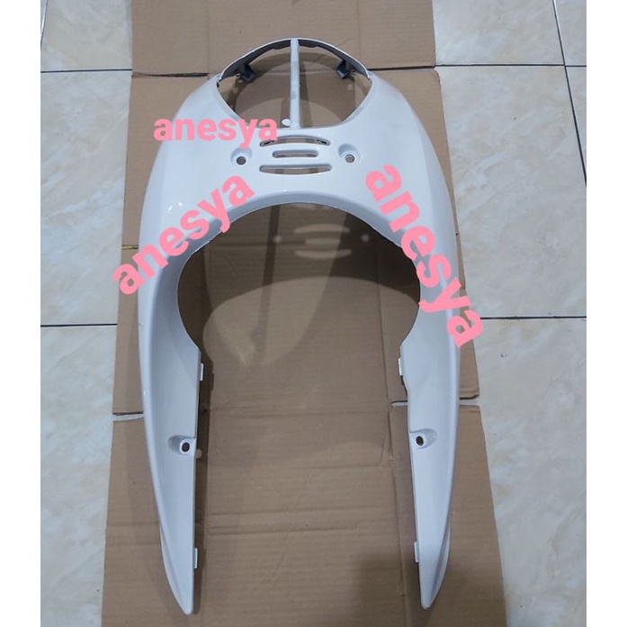 cover tameng depan scoopy karbu scoopy putih