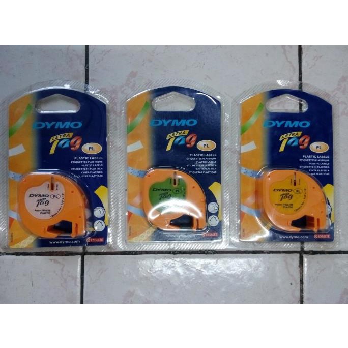 

Tape dymo letratag 12mmx4meter plastik