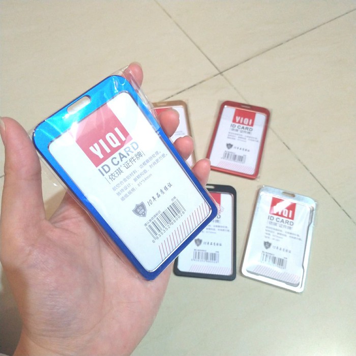 

Tempat ID Card IDcard Alumunium Besi Kuat Nametag Name tag kantor