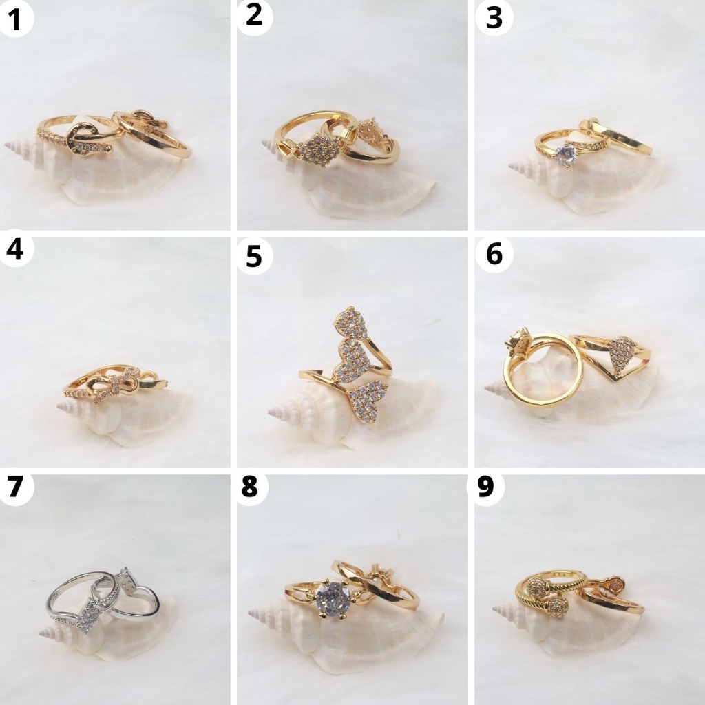 Cincin Wanita Cincin Xuping Lapis Emas Perhiasan Xuping Cincin Xuping Dewasa