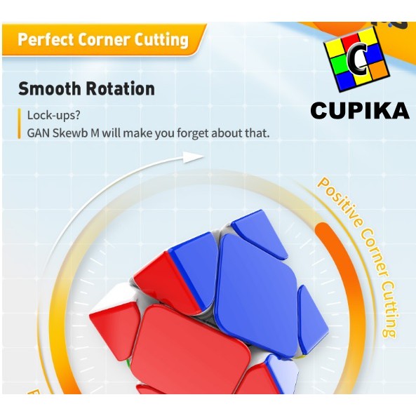 GAN Skewb M Enhanced Version - Rubik magnetic Stickerless