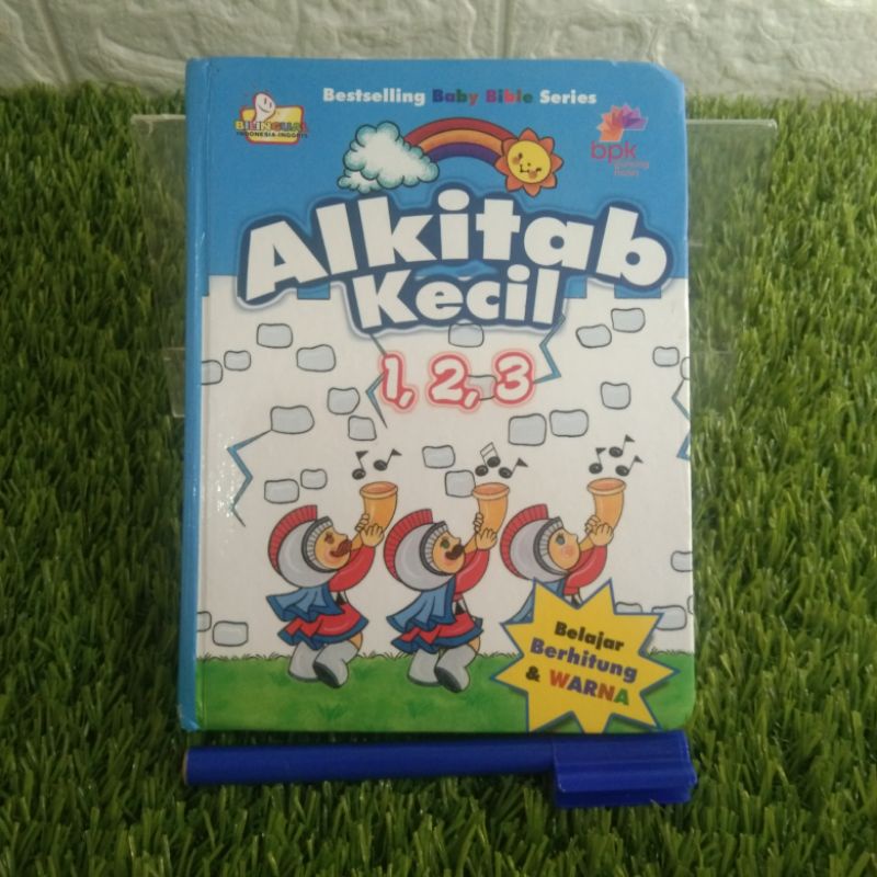 Buku anak boardbook preloved second ALKITAB KECIL 123