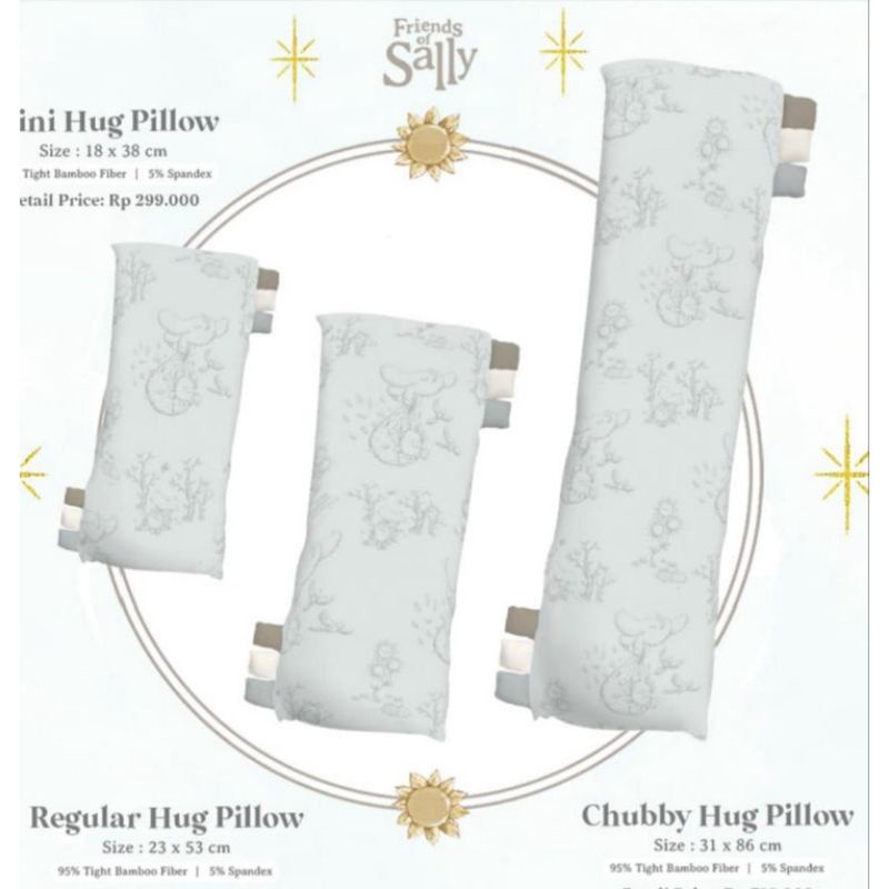 Friends of Sally Hug &amp; Pillow - Watercolor, Hello Kitty, Zion The Lion, Stars, Polkadots &amp; Frozen