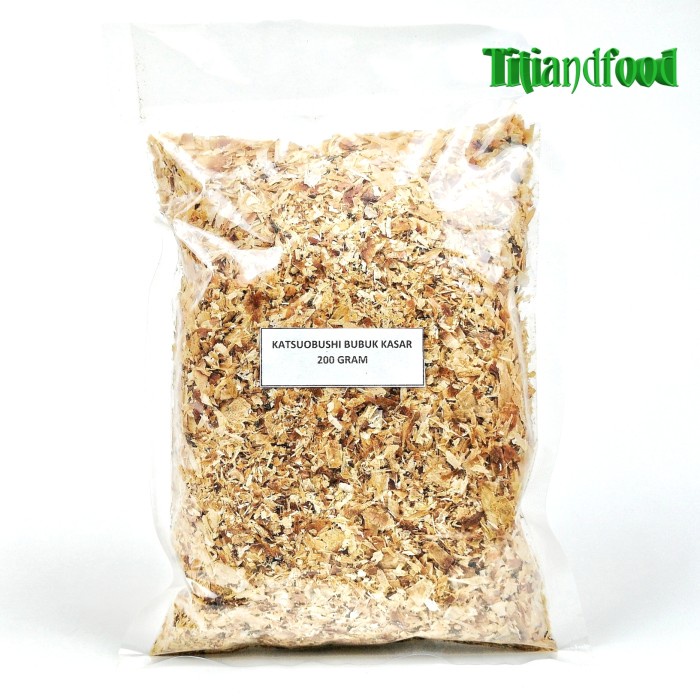 

Q12S Katsuobushi Bubuk Kasar 200Gram D51qs