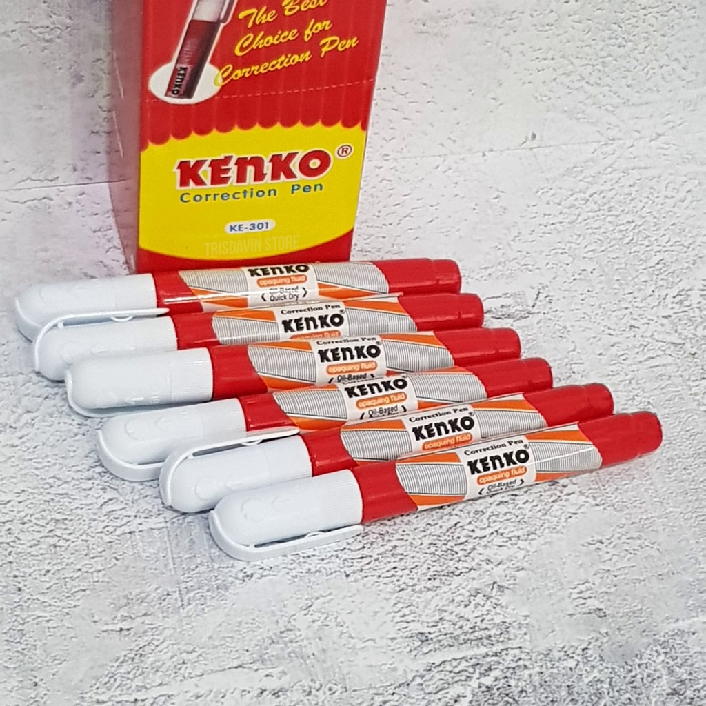 

Kenko correction tape KE301 oil based / Cairan koreksi penghapus Kenko KE-301
