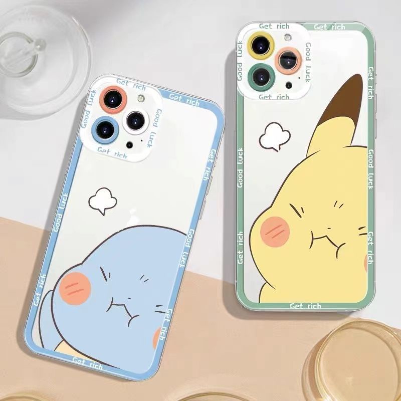 Soft Case Silikon TPU Transparan Shockproof Cover IPhone 14 13 12 11 Pro X XR XS Max SE 6 6S 7 8 Plus