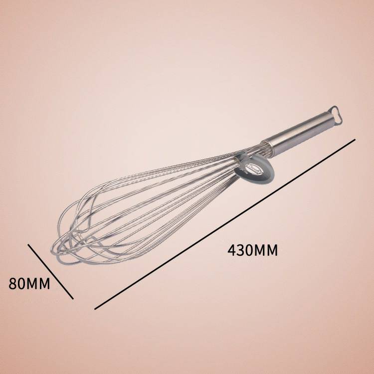 BAKEST 16inch stainless whisker / kocokan telur / baloon whisk with can opener