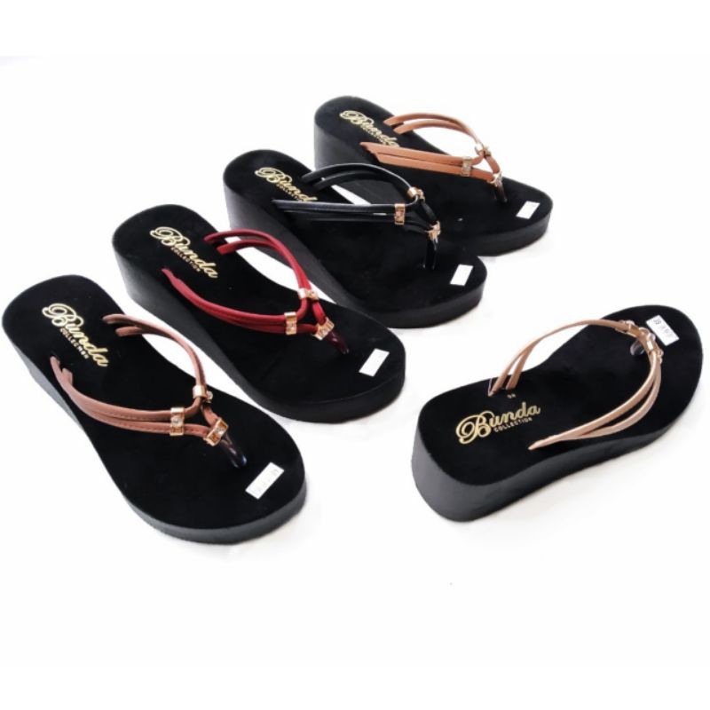 Sandal Wedges Wanita | Wedges cewe | Wedges Spon Andin (Wgs  andin )