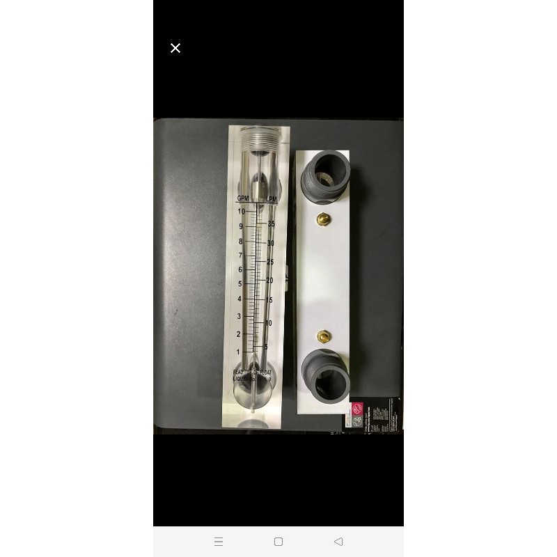 flowmeter 10 gpm regulator panel rotameter