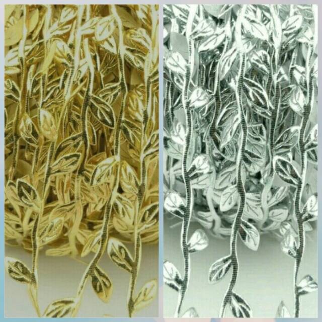 Daun sulur meteran gold &amp; silver