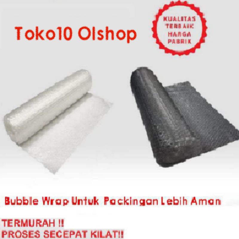 Bubble Wrap Hitam &amp; Putih untuk Packing per 1 pcs barang⭐ Toko10⭐