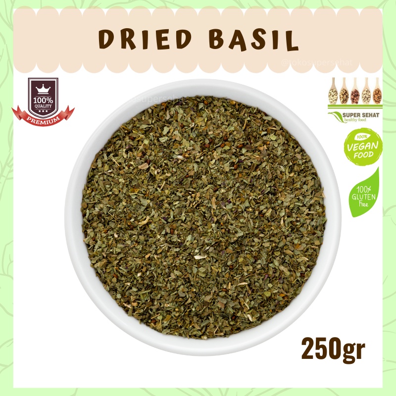 

Dried Basil 250gr Daun Basil 250gr tokosupersehat