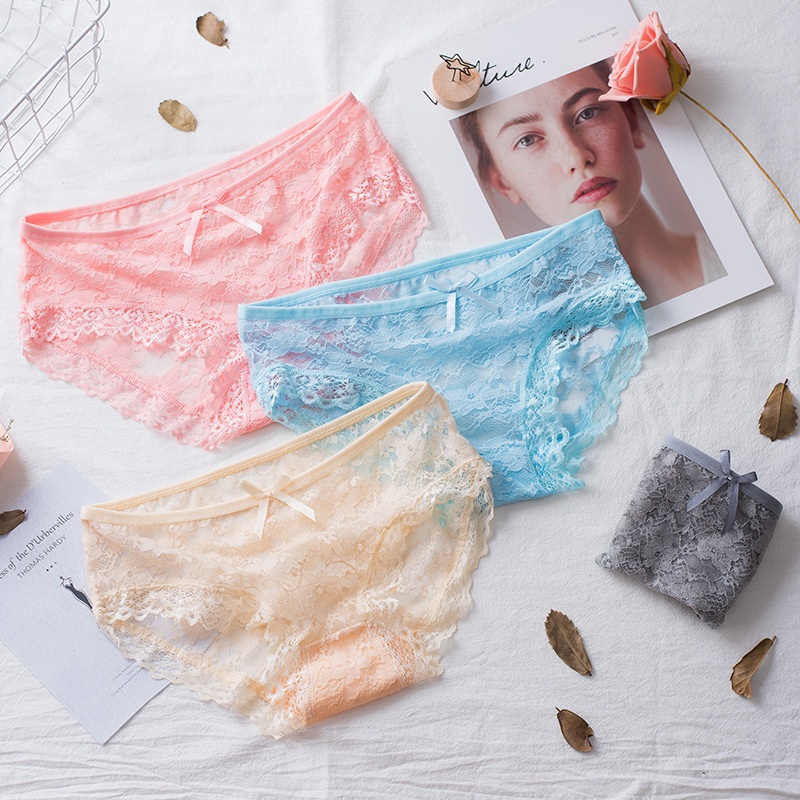 Celana Dalam Wanita Modal Lace Fashion Renda Transparant CD057