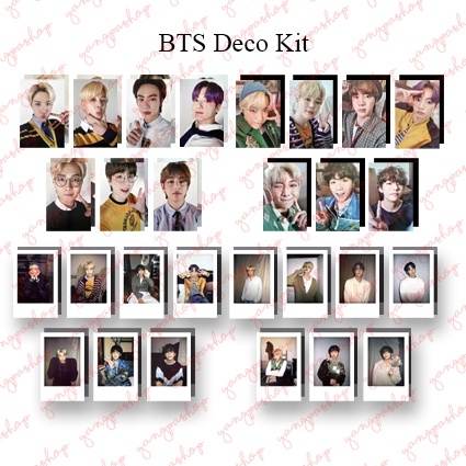 [READY / SET] BTSN DECO KIT PHOTOCARD FAN MADE UNOFFICIAL YANGPASHOP JUNGKOOK V TAEHYUNG JIMIN