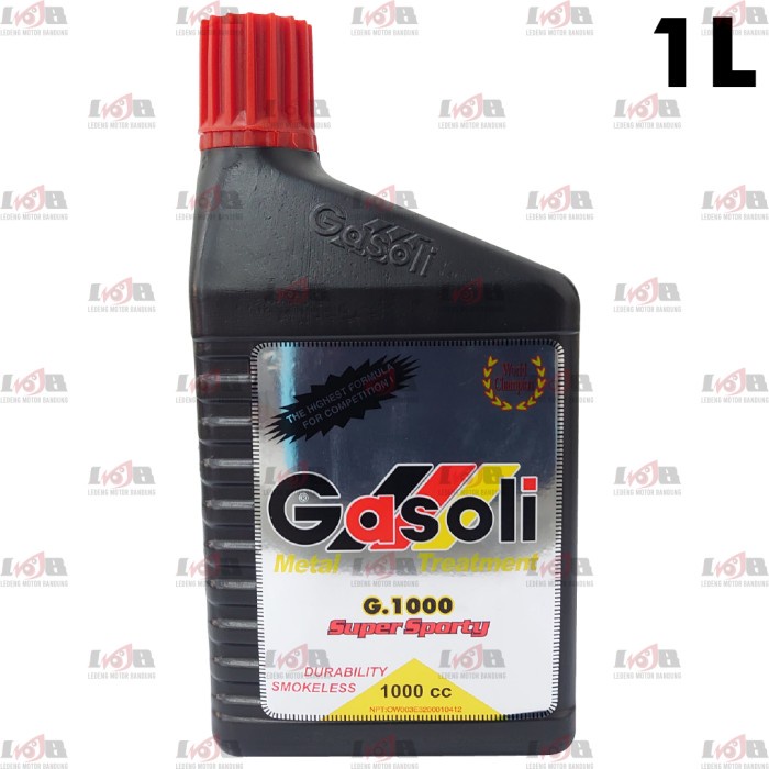 Gasoli Oli Samping Super Sporty G1000 Racing Smokeless 2T 1L 500ml