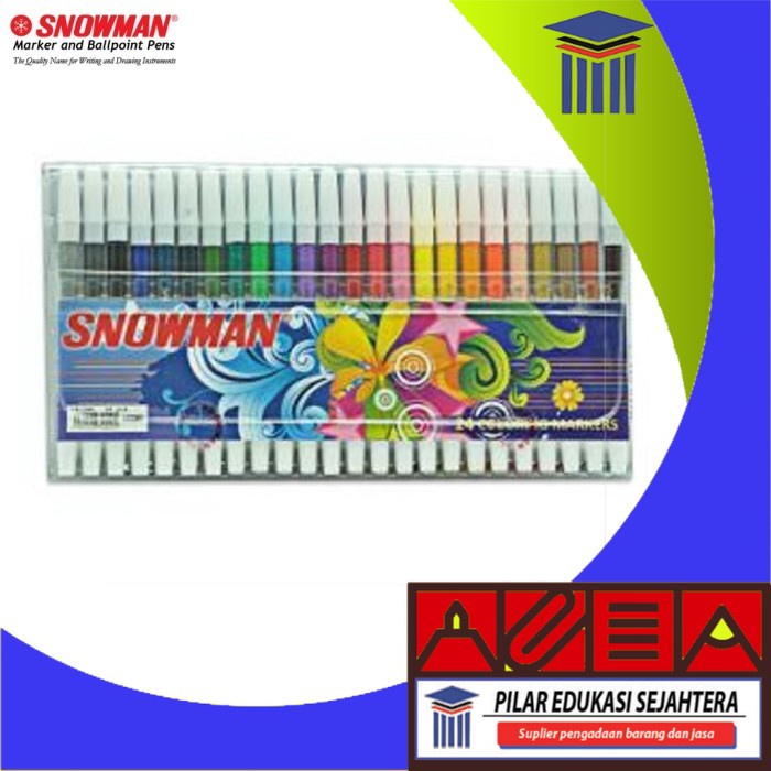 

SPIDOL WARNA SNOWMAN KECIL 24 WARNA MURAH