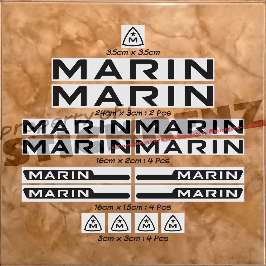 Cutting Sticker Stiker Frame Sepeda Roadbike Marin 01 Custom