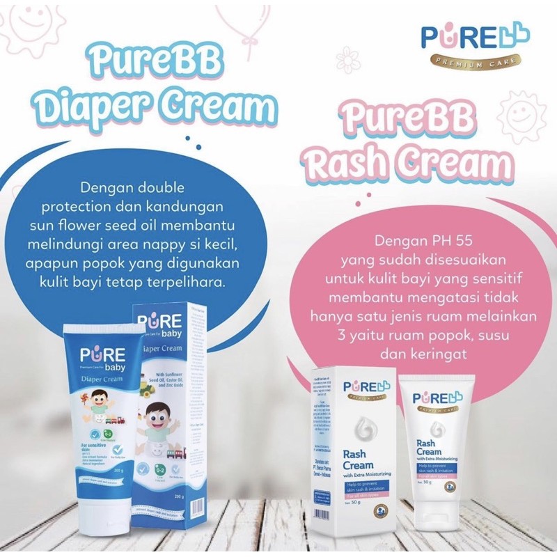 Purebb Rash Cream 50 gr - krim ruam bayi