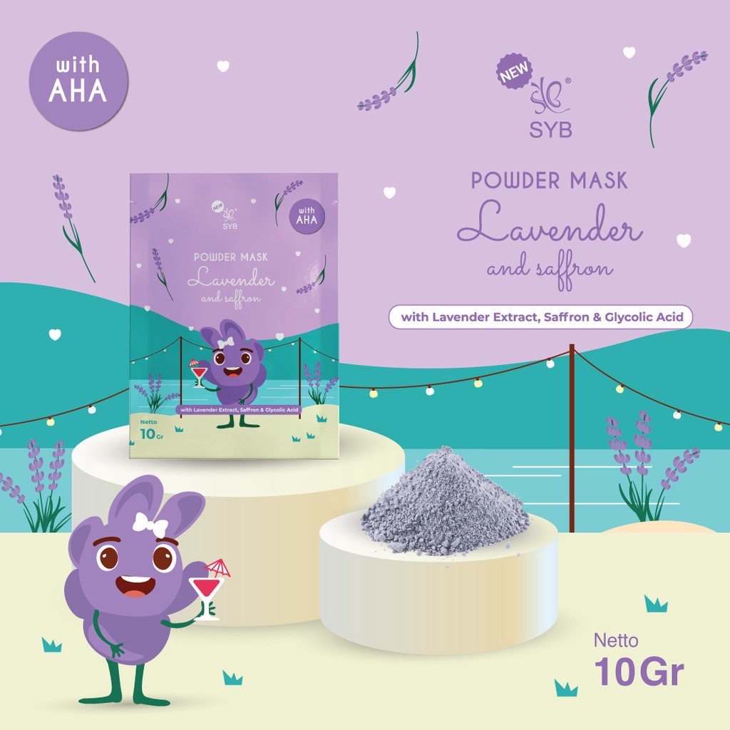 SYB Powder Face Mask | Masker Wajah (@ 1 Sachet)