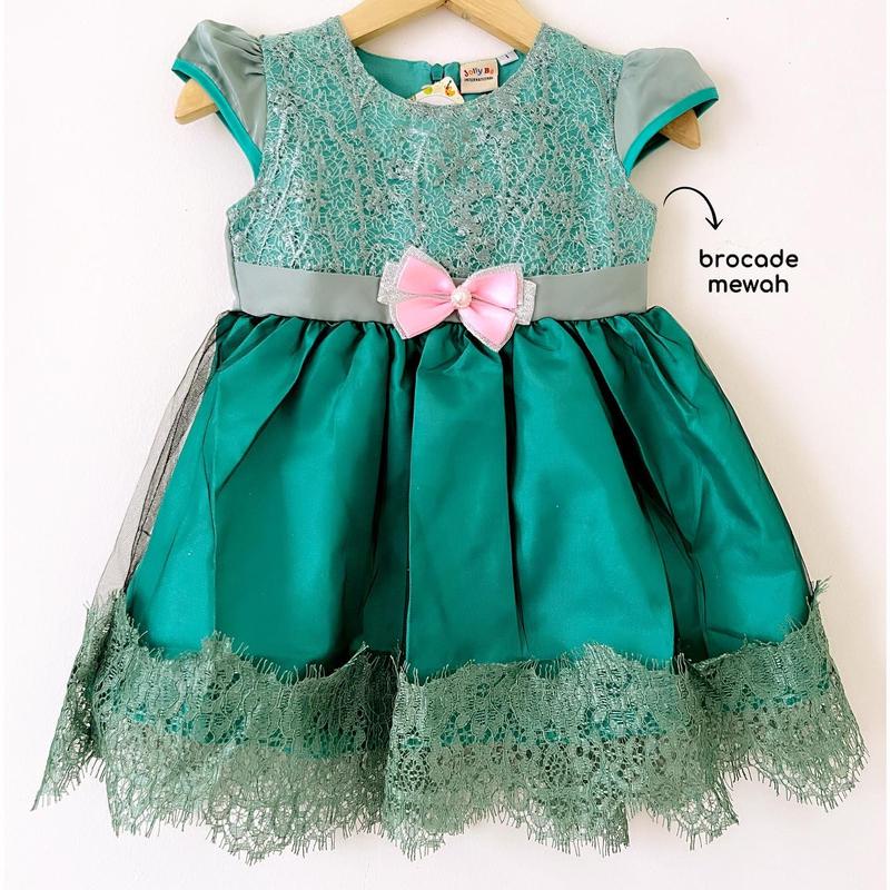 Dress Pesta Kondangan Ulang Tahun Mewah Lucu Bayi Anak Perempuan Cewek Terlaris Kode U Babeebabyshop