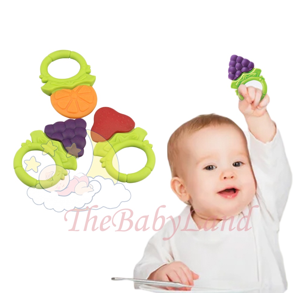 [1KG 41PCS] Babyland Teether Buah Bayi Model Gelang Baby Tooth Teether