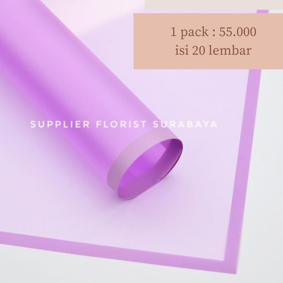 

Update! 1 PACK 20 LEMBAR Full Color Cellophane size 58 x 58cm Kertas Bunga Wrap Bunga Korea Paper