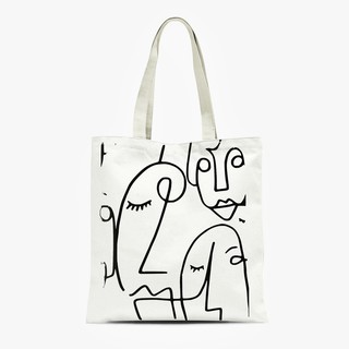 Tote Bag Sketsa Wajah Tas Wanita Shopee Indonesia