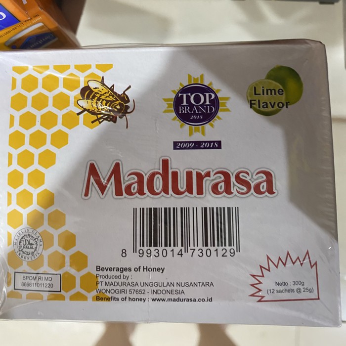 Madurasa jeruk nipis lime 1 box isi 12