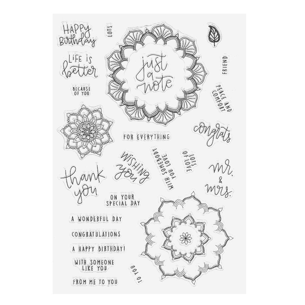 Album Foto Bahan Silikon Transparan Motif Bunga Untuk Dekorasi