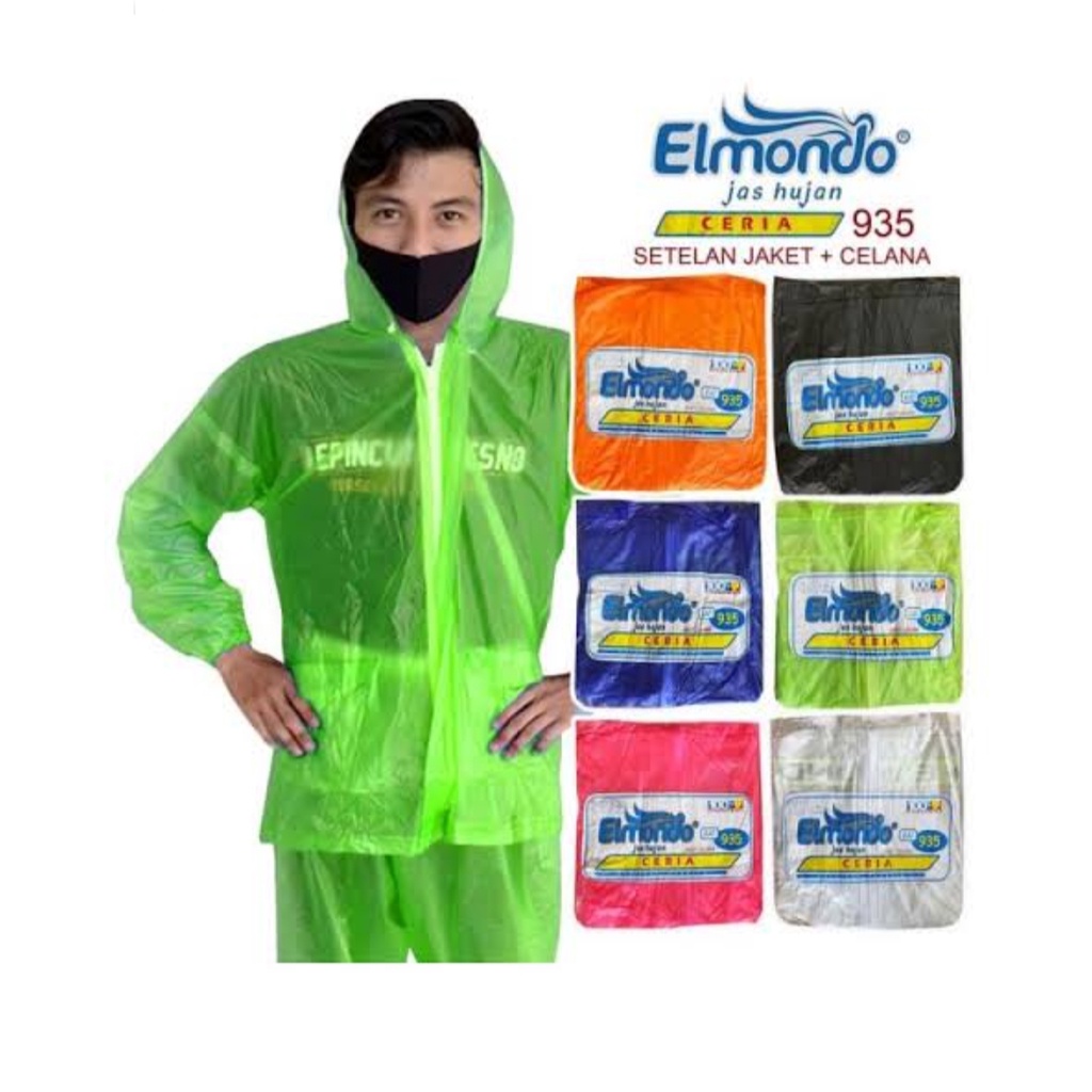 JAS HUJAN JAKET CELANA ELMONDO CERIA 935