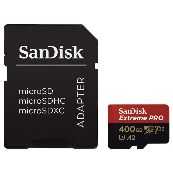 SANDISK EXTREME PRO A2 MICRO SD  MICROSD CARD 400GB UP TO 170MBPS