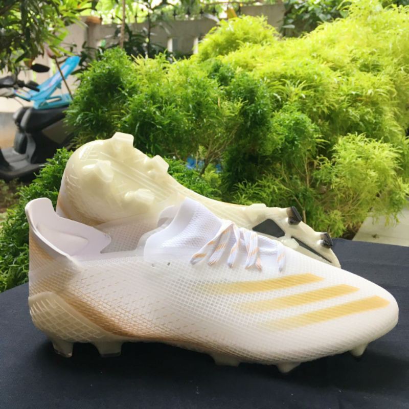 Sepatu Bola Adidas X 20.1 Ghosted White Gold FG