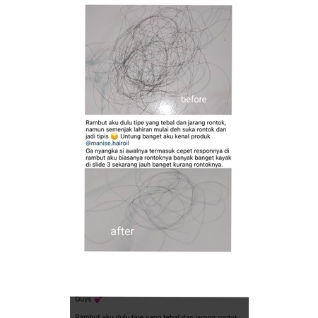 RONTOK BOTAK!  Manise Hair Oil - CEK TESTI tonic serum minyak rambut kemiri follow me shampoo fall-8