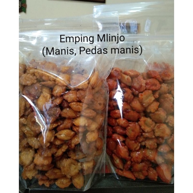 

Emping/blinjo manis/pedas 250gr