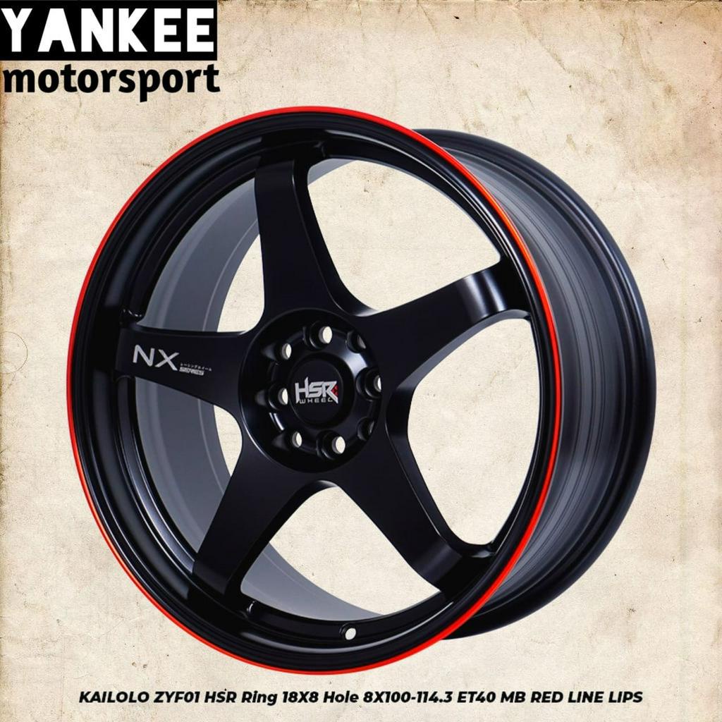 Velg Mobil Ring 18 HSR KAILOLO untuk Raize, Rocky, City, Swift, Vios, Mobilio dll