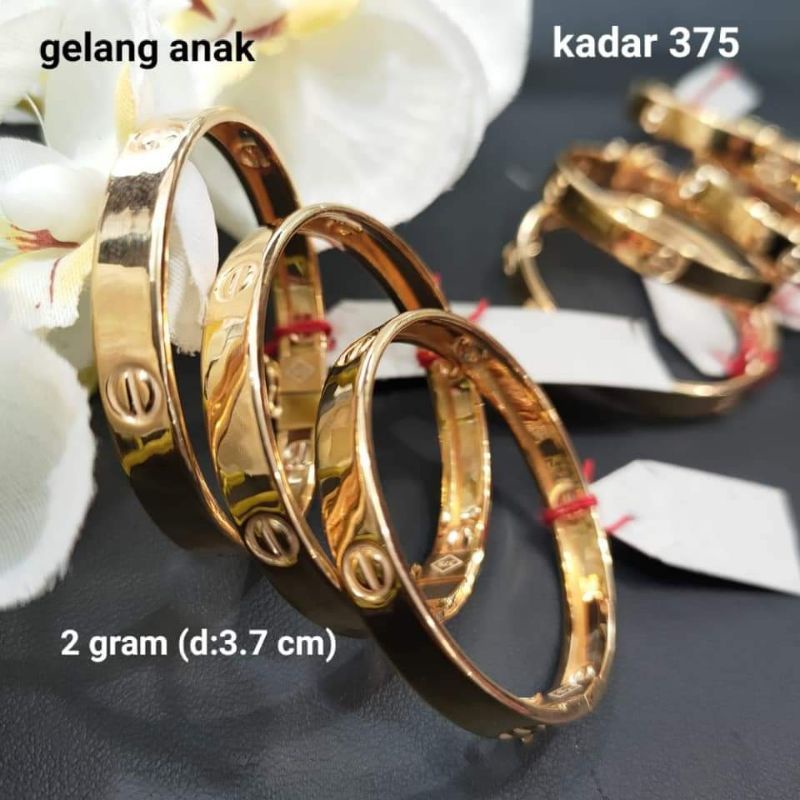 GELANG ANAK CTR 0-15TAHUN LAPIS EMAS